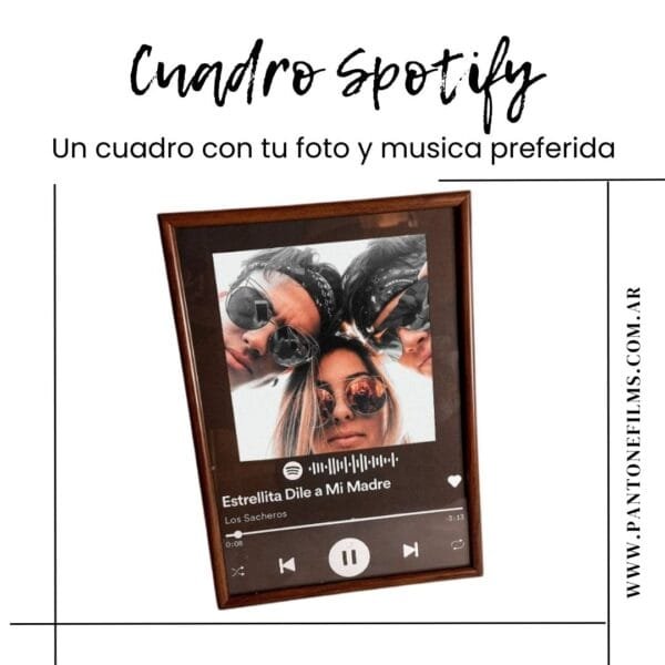 Cuadro Spotify enmarcado.