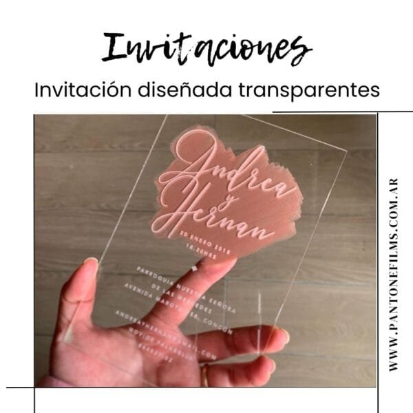 10 Invitaciones transparentes