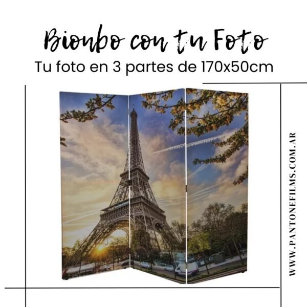 Biombo 170x50cm 3 partes - Imagen 5