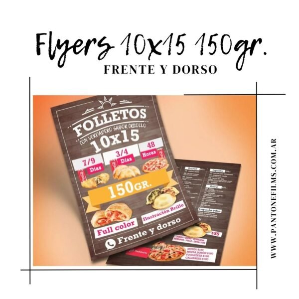 Folletos Frente y Dorso 150gr.