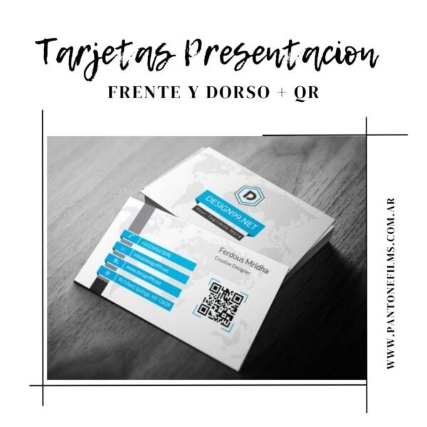 100 Tarjetas Bifaz Laminado