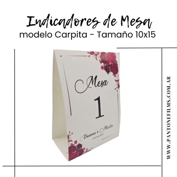 Indicadores de Mesa Carpita V