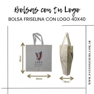 100 Bolsas 40×40 con tu Logo