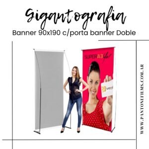 Banner 90x190 c/porta doble