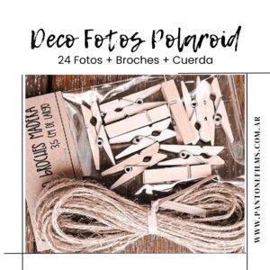 Deco Polaroid + broches