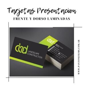 Tarjetas Personales (Bifaz) Laminadas