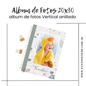 Libro 20x30 anillado (Vertical)